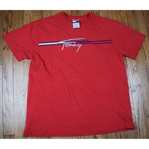 Vintage 90s Tommy Hilfiger Jeans Embroidered Short Sleeve Shirt Size Small